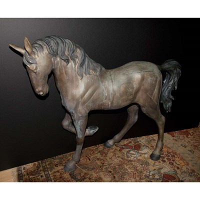 Lot 411 - Bronze Figure of a Horse Height 40 inches,...