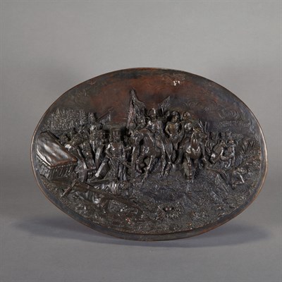 Lot 277 - Bronze Plaque After a model by Lavastre, circa...
