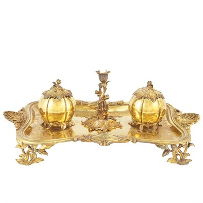 Lot 278 - Victorian Silver Gilt Standish Edward, Edward...