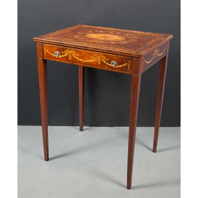 Lot 431 - Edwardian Marquetry Inlaid Satinwood and...