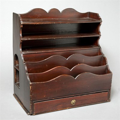 Lot 296 - Georgian Style Mahogany Letter Rack Height 22...
