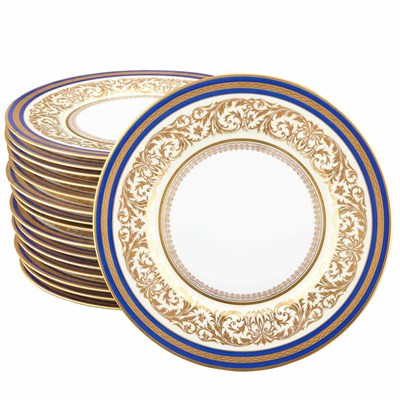 Lot 373 - Set of Sixteen Czechoslovakian Porcelain...
