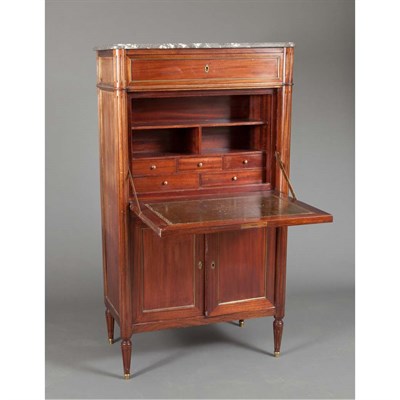 Lot 432 - Louis XVI Style Brass Mounted Mahogany...