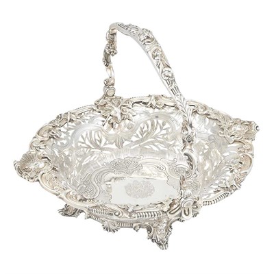 Lot 290 - Edward VII Silver Swing Handle Basket Crichton...