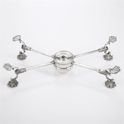 Lot 288 - George III Silver Plate Stand Maker's mark HH,...