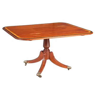 Lot 337 - Late George III Rosewood and Satinwood Banded...