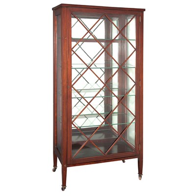 Lot 183 - George III Style Mahogany Mirrored Vitrine R.J....