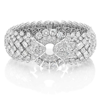Lot 654 - Platinum and Diamond Bracelet, David Webb