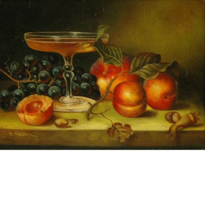 Lot 5 - 20th Century School Still Life of Fruit on a...