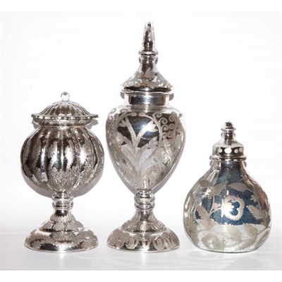 Lot 139 - Group of Six Mercury Glass Style Vessels...
