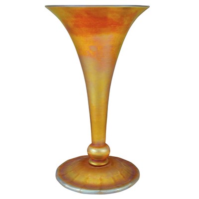 Lot 541 - Tiffany Favrile Glass Vase Circa 1917 Of...