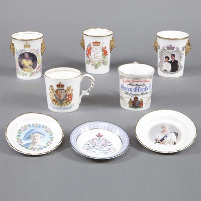 Lot 95 - Group of English Royal Commemorative Porcelain...