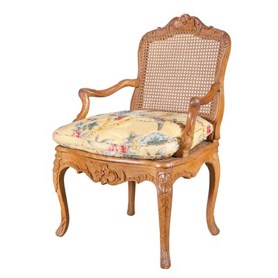 Lot 182 - Early Louis XV Beechwood Fauteuil a la Reine...