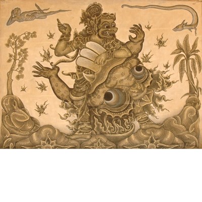 Lot 18 - Balinese School 20th Century Figure in the...