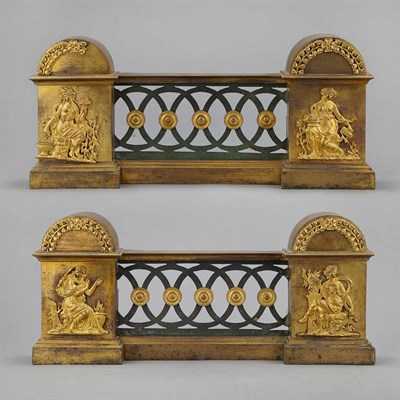 Lot 215 - Pair of French Neoclassical Style Gilt-Metal...