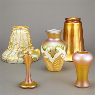 Lot 515 - Group of Quezal Glass Articles First quarter...