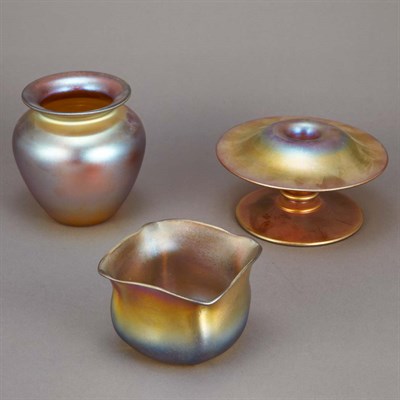 Lot 519 - Group of American Art Glass Articles 1920s...