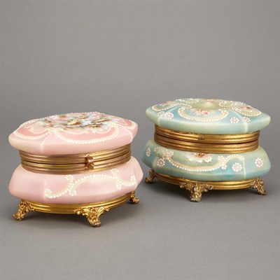 Lot 509 - Two C.F. Monroe Co. Gilt-Metal Mounted Molded...