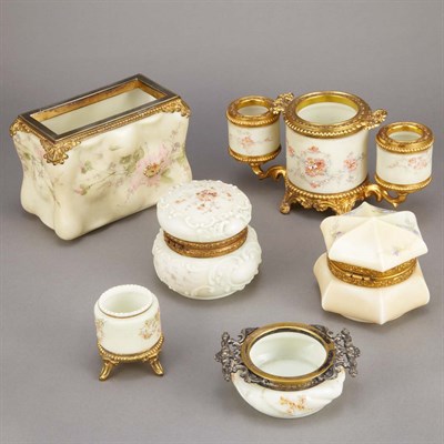 Lot 510 - Group of C.F. Monroe Glass Co. Gilt-Metal...