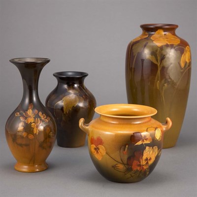 Lot 502 - Group of Rookwood Pottery Vases Comprising an...