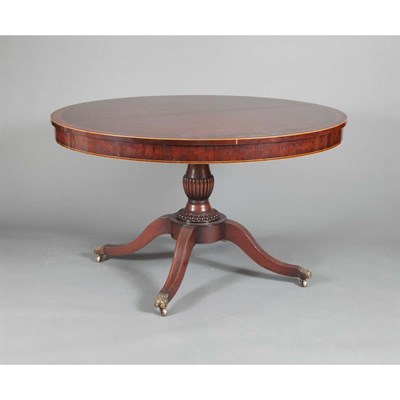 Lot 826 - George III Style Banded Mahogany Extension...