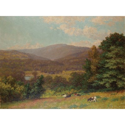 Lot 330 - John Ross Key American, 1837-1920 Cows at...