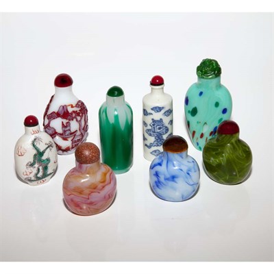 Lot 193 - Group of Eight Chinese Snuff Bottles