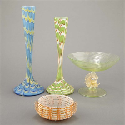 Lot 328 - Group of Five Salviati & Co. Venetian Glass...