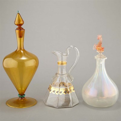 Lot 205 - Group of Three Salviati & Co. Venetian Glass...