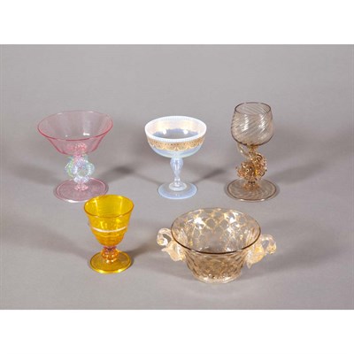 Lot 217 - Group of Salviati & Co. Venetian Glass...