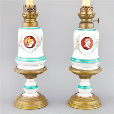 Lot 207 - Pair of Neoclassical Style Brass Mounted...