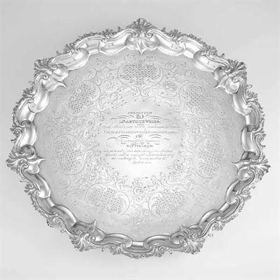 Lot 277 - George III Silver Salver Possibly Thomas...