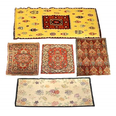 Lot 500 - Miscellaneous Group of Five Rugs Comprising of...
