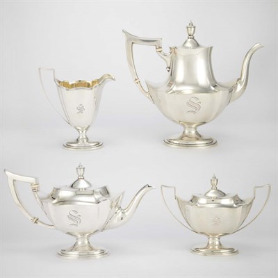 Lot 142 - Gorham Sterling Silver Tea and Coffee Service...