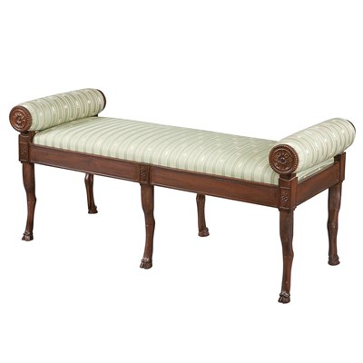 Lot 101 - Neoclassical Style Mahogany Bench Length 55...