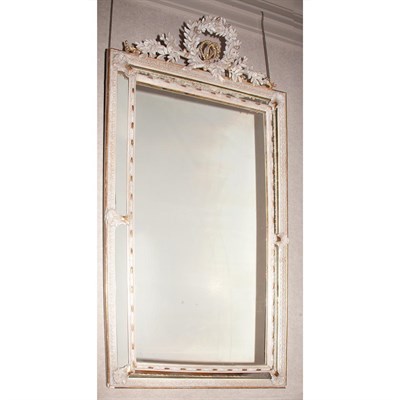 Lot 208 - Louis XVI Style Parcel Gilt and Painted Wood...