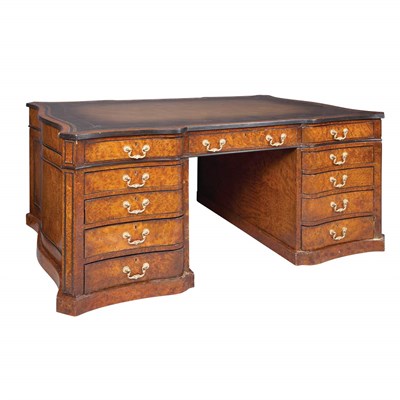 Lot 433 - Victorian Part Ebonized Burl-Maple Pedestal...