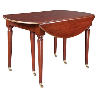 Lot 398 - Directoire Brass Bound Mahogany Extension...