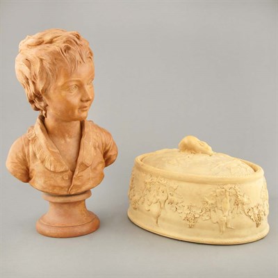 Lot 104 - Plaster Bust of Alexander Brongnar Height 17...