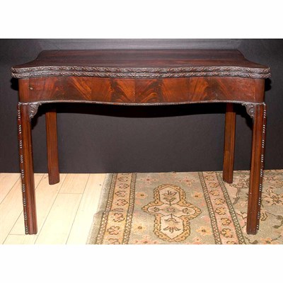 Lot 417 - George III Style Mahogany Fold-Over Table...