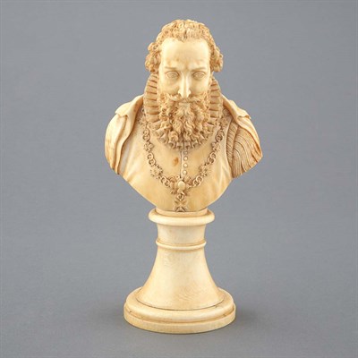 Lot 171 - Continental Ivory Bust 19th Century Of a...