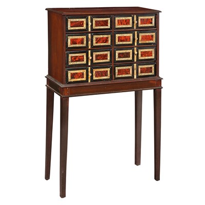Lot 174 - Continental Inlaid and Ebonized Wood Box on...