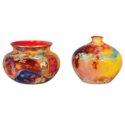 Lot 638 - Two Bernard Moore Gilt and Enameled Rouge...