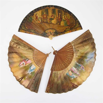 Lot 176 - Group of Fans 19th/20th Century Including...