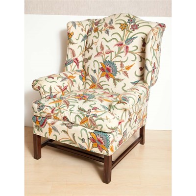 Lot 152 - Georgian Style Mahogany Wing Chair