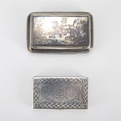 Lot 346 - Two Continental Silver Boxes Each of...