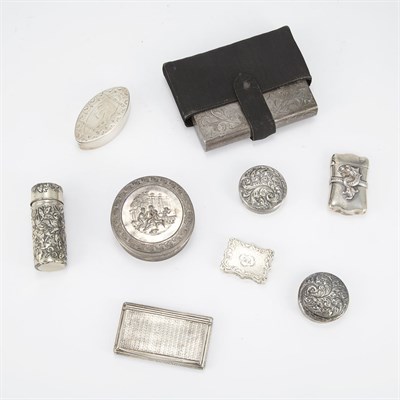 Lot 309 - Group of Silver Boxes and Lady's Toiletry...