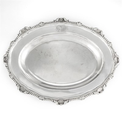 Lot 276 - George III Silver Meat Platter Paul Storr,...