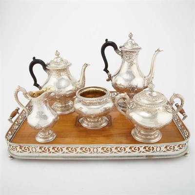 Lot 301 - Gorham Silver Five-Piece Coffee and Tea...