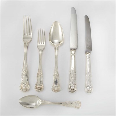 Lot 315 - Assembled English Sterling Silver Partial...